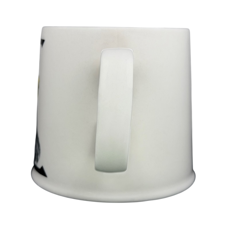Florence Balducci Cat Monogram Initial Mug Anthropologie with a sleek white design and sturdy handle