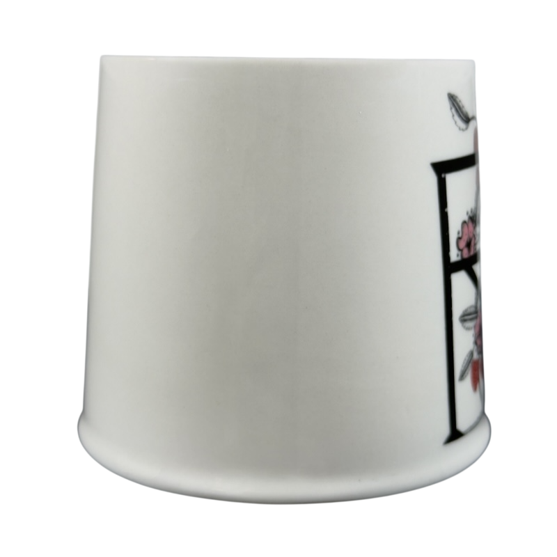 Florence Balducci monogram mug featuring a classic design with decorative floral accents