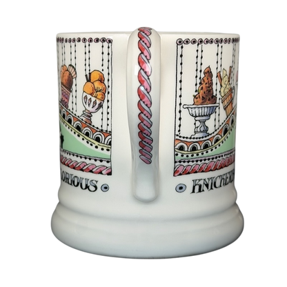 Emma Bridgewater Knickerbocker Glorious collectible mug Fortnum & Mason featuring colorful dessert illustrations