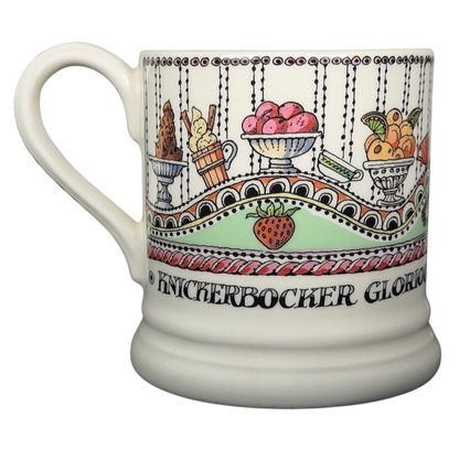 Emma Bridgewater Knickerbocker Glorious collectible mug Fortnum & Mason featuring colorful ice cream designs