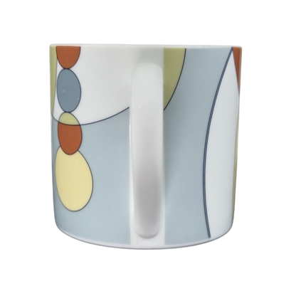 Noritake Frank Lloyd Wright collectible geometric mug with colorful abstract patterns
