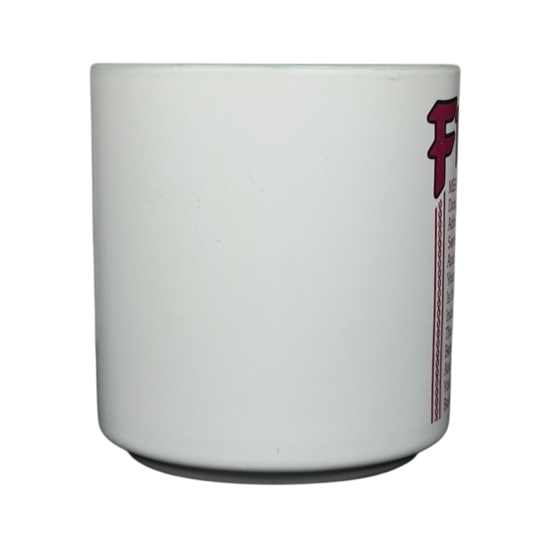 Frank name poetry mug in white with unique poetry design for personalized gifts