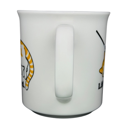 Life is Hard Orange Tabby Cat Mug Fred featuring a playful cat design on a white background