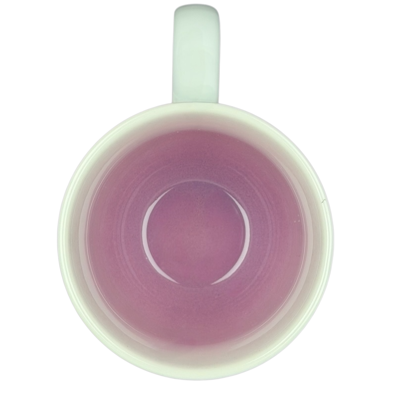 Geninne's Art floral bird mug with a smooth interior and subtle pastel colors