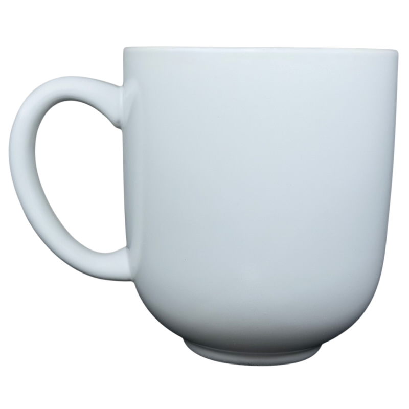 White ceramic Geninne's Art floral bird mug with a comfortable handle for everyday use