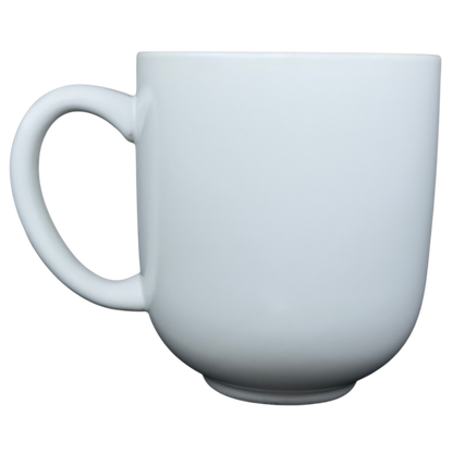 White ceramic Geninne's Art floral bird mug with a comfortable handle for everyday use