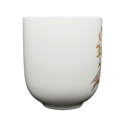 Hallmark Geninne's Art Love Wins mug featuring floral designs and a smooth white finish