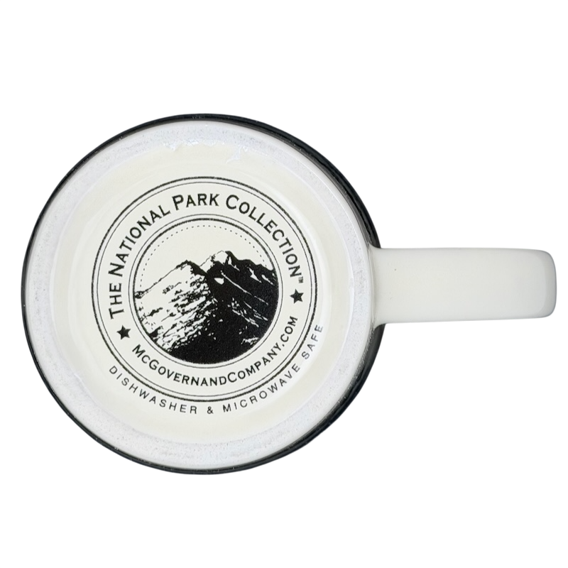 McGovern And Company Glacier National Park mug with featured mountain design, dishwasher and microwave safe