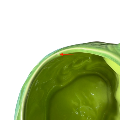 Inside view of the Golden Tiki Las Vegas mug showcasing vibrant green color and intricate detail