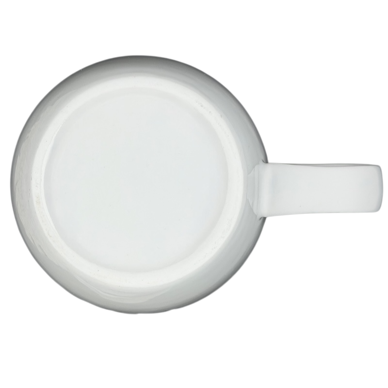 Top view of a white ceramic Good Morning Nashville Mug with a sturdy handle