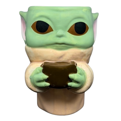 Grogu The Child Star Wars Goblet Galerie holding a drink in a cute character design