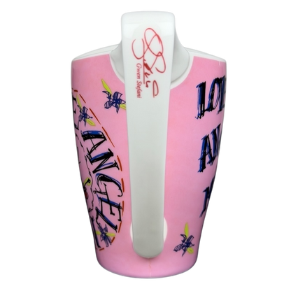 Churchill Gwen Stefani collectible mug featuring vibrant pink design and artistic text