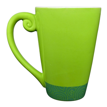 Hallmark Christmas Peace On Earth mug in vibrant green with decorative lower design