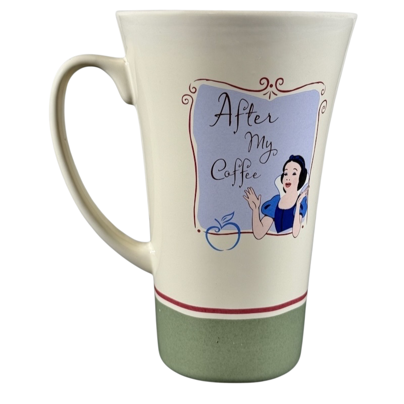 Hallmark collectible Snow White Disney mug with After My Coffee text and character design