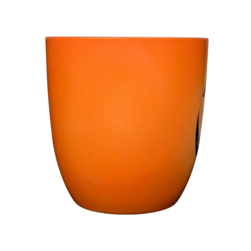 Hallmark Halloween Jack-O'-Lantern vintage mug in vibrant orange for festive autumn drinks