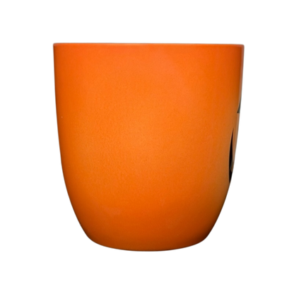 Hallmark Halloween Jack-O'-Lantern vintage mug in vibrant orange for festive autumn drinks