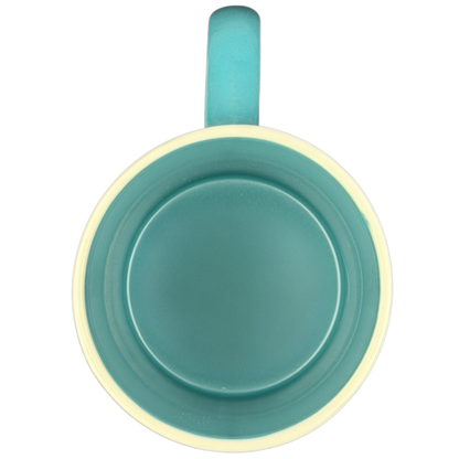 Peanuts Movie Relaxation Mug Hallmark in teal with a smooth interior for comfortable sipping