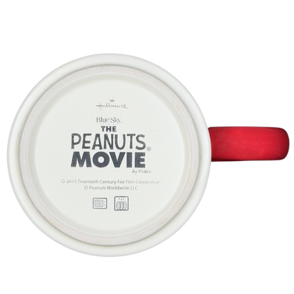 Peanuts movie Snoopy and Fifi adventure Hallmark mug with red handle and classic design