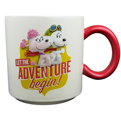 Peanuts movie Snoopy and Fifi adventure Hallmark mug featuring colorful characters and playful design