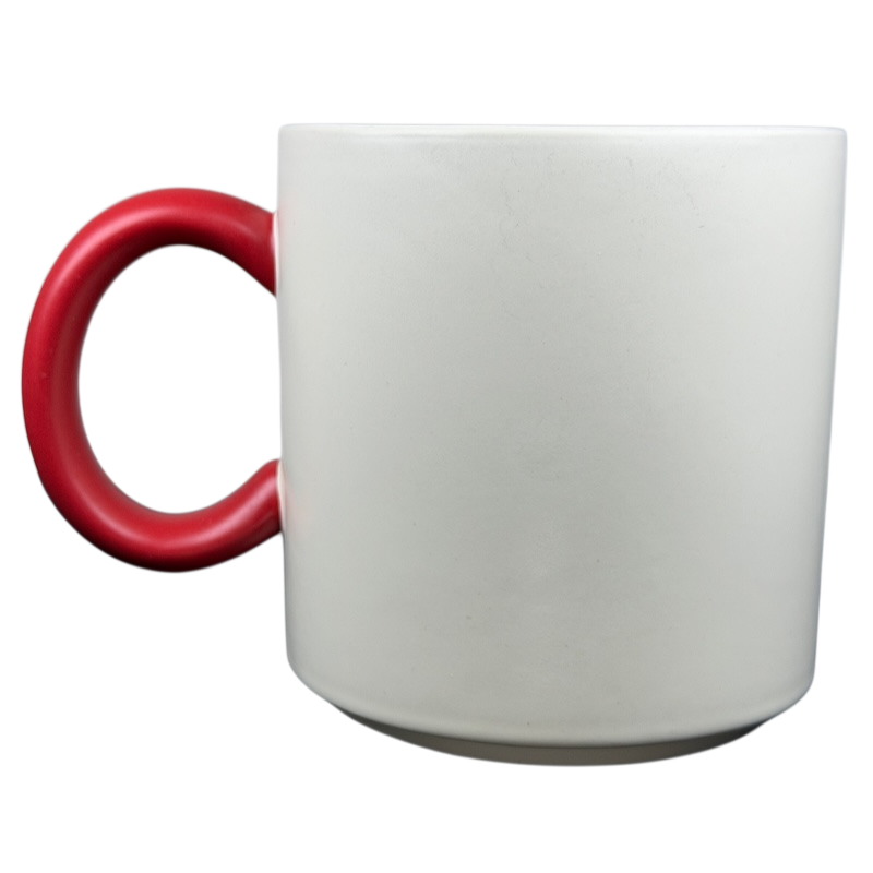 Hallmark Peanuts movie Snoopy and Fifi adventure Hallmark mug with a vibrant red handle