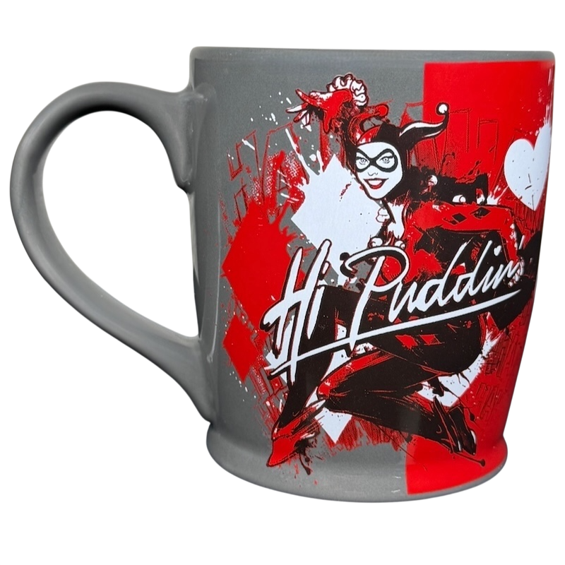 Harley Quinn DC Comics Mug Silver Buffalo featuring vibrant graphics and playful design