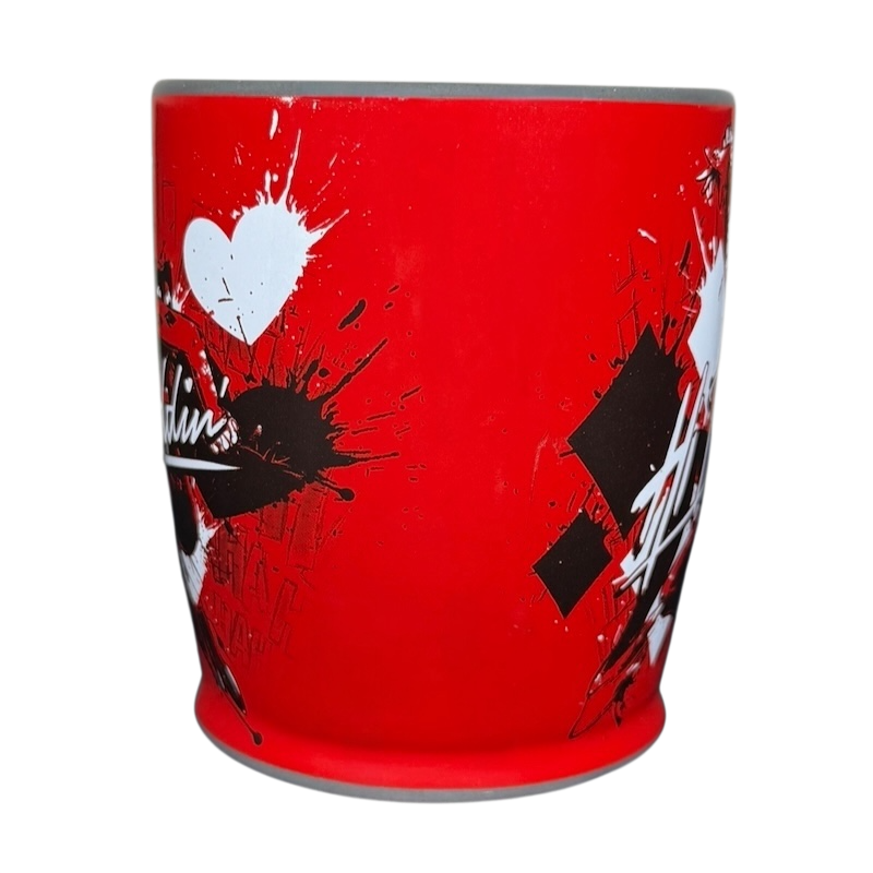 Harley Quinn DC Comics Mug Silver Buffalo with vibrant red design and playful graphics