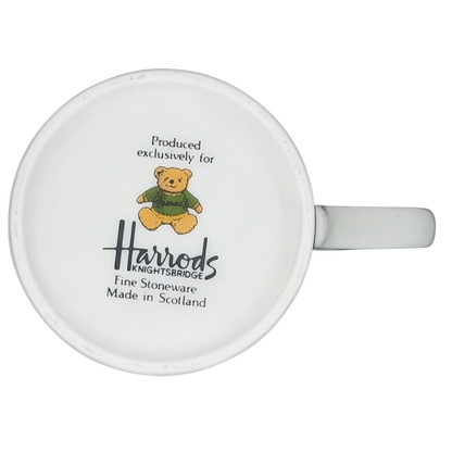 Harrods Knightsbridge Teddy Bear Green Sweater Mug with Exclusive Design from Scotland