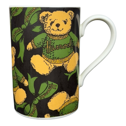 Harrods Knightsbridge Teddy Bear Green Sweater Mug with cute teddy bear design and vibrant colors
