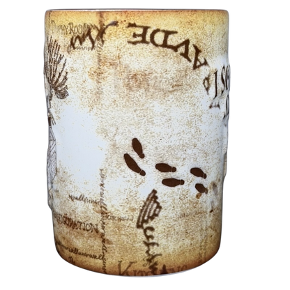 Harry Potter Marauder's Map collectible mug featuring detailed map design and footprint details