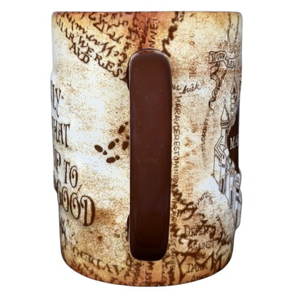 Harry Potter Marauder's Map collectible mug featuring intricate map design and brown handle