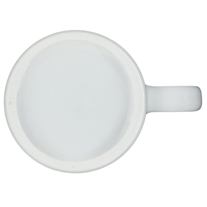 Top view of a Hawker Aerospace mug featuring the Curtiss Wright P-40 Warhawk design