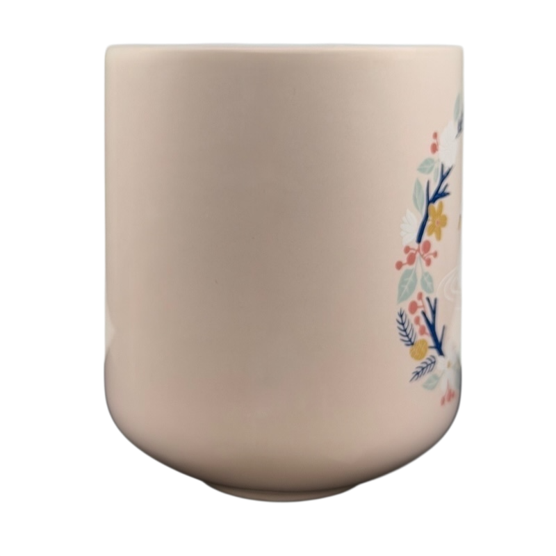 Threshold hello lovely swan mug in soft pink with floral design for tea or coffee enjoyment