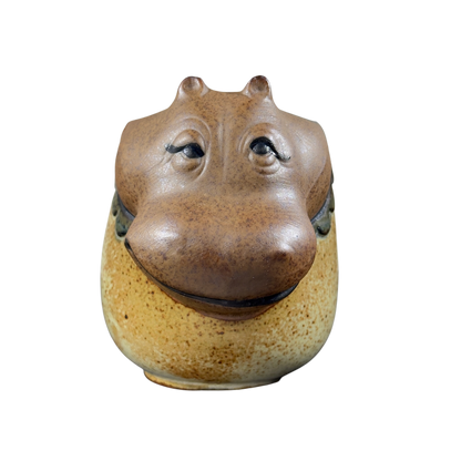 UCTCI Hippopotamus 3D Figural Vintage Mug with a whimsical design and a glossy finish