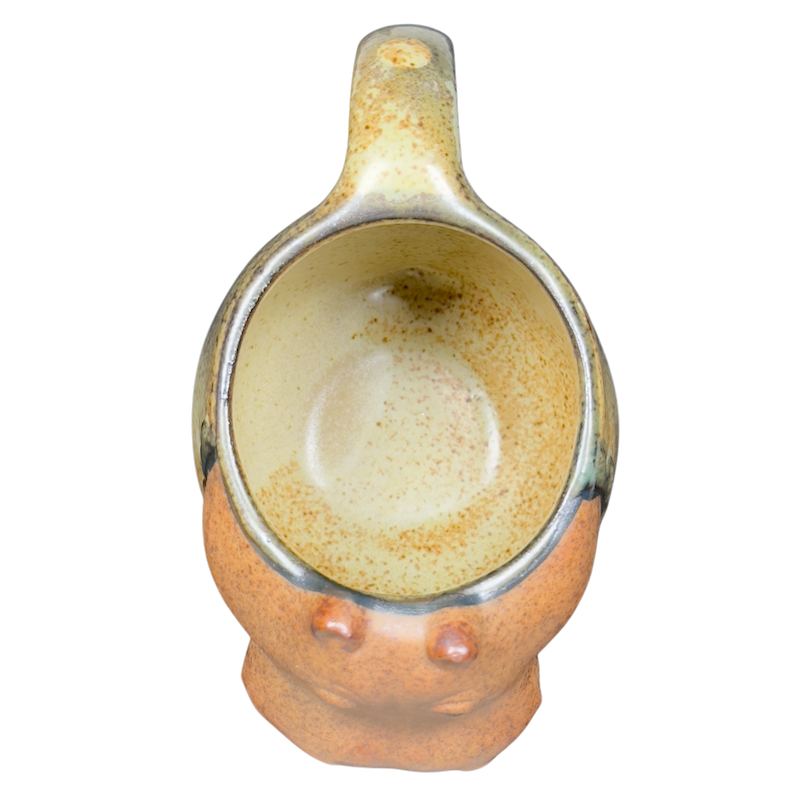 UCTCI Hippopotamus 3D Figural Vintage Mug with unique design and speckled glaze finish