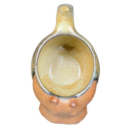 UCTCI Hippopotamus 3D Figural Vintage Mug with unique design and speckled glaze finish