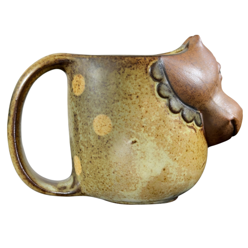 UCTCI Hippopotamus 3D Figural Vintage Mug with detailed animal design and unique shape