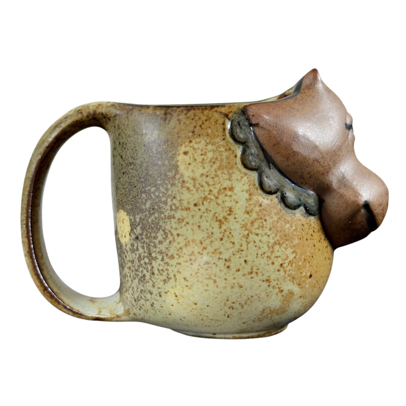 UCTCI Hippopotamus 3D Figural Vintage Mug with a detailed hippo design on the handle for collectors