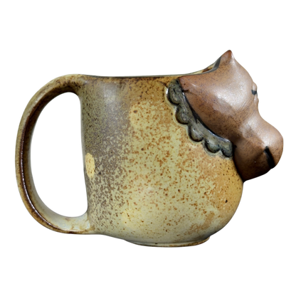 UCTCI Hippopotamus 3D Figural Vintage Mug with a detailed hippo design on the handle for collectors