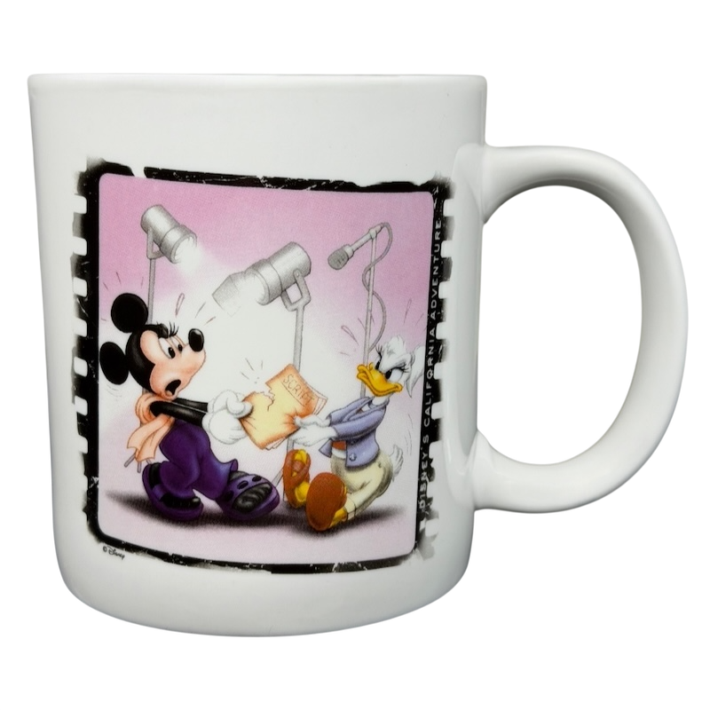 Hollywood Pictures Backlot Dueling Divas Mickey And Daisy Disney's California Adventure Mug featuring Mickey and Donald