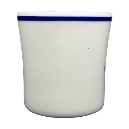 Fouled Anchor US Navy Mug Homer Laughlin China with a classic white design and blue trim