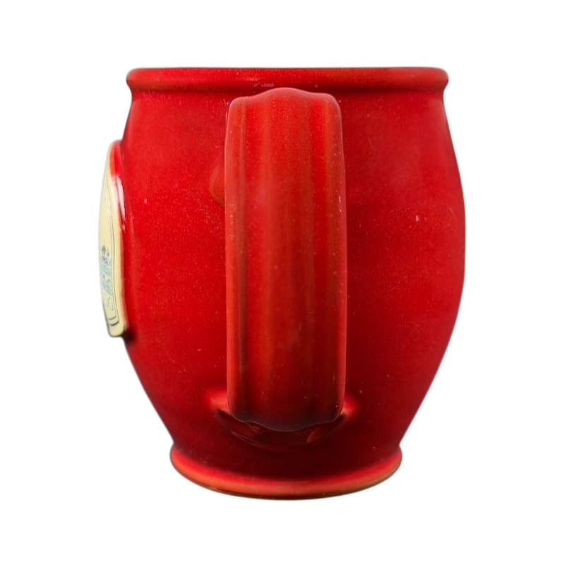 Hotel Del Coronado Deneen vintage red mug featuring a sturdy handle and glossy finish