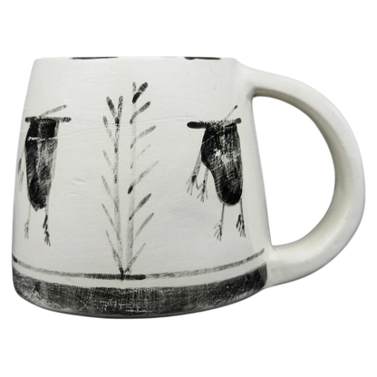 Unique Santa Fe Native American Style Pottery Mug Hotsherds with intricate tribal designs