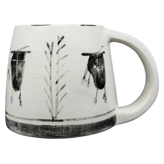 Unique Santa Fe Native American Style Pottery Mug Hotsherds with intricate tribal designs