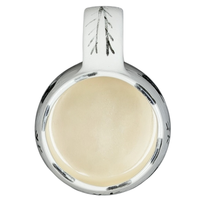Santa Fe Native American Style Pottery Mug Hotsherds featuring elegant black and white design