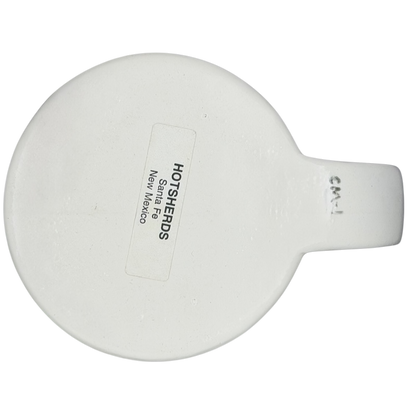 Bottom view of a Santa Fe Native American Style Pottery Mug Hotsherds showcasing its smooth surface and craftsmanship