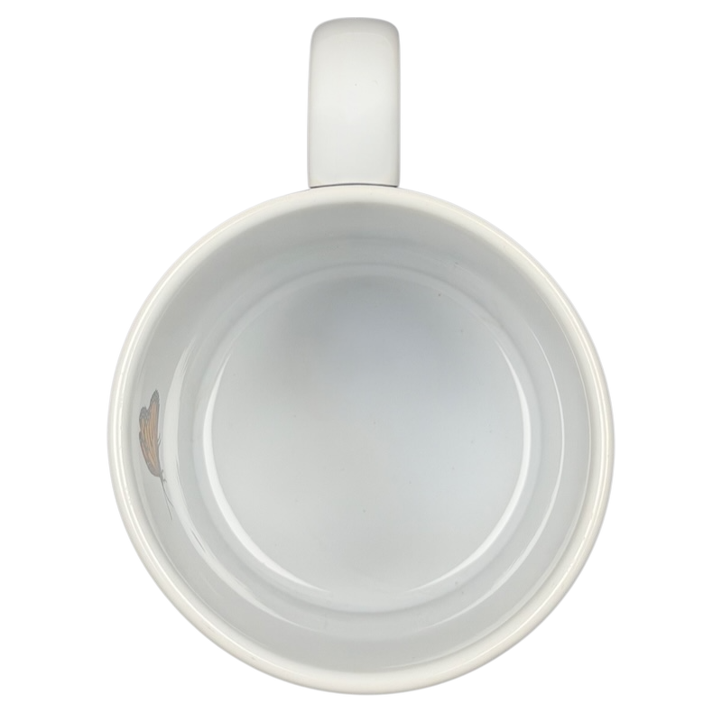 Inside view of the Hugo Hege cat Lang & Wise mug showcasing its smooth ceramic finish