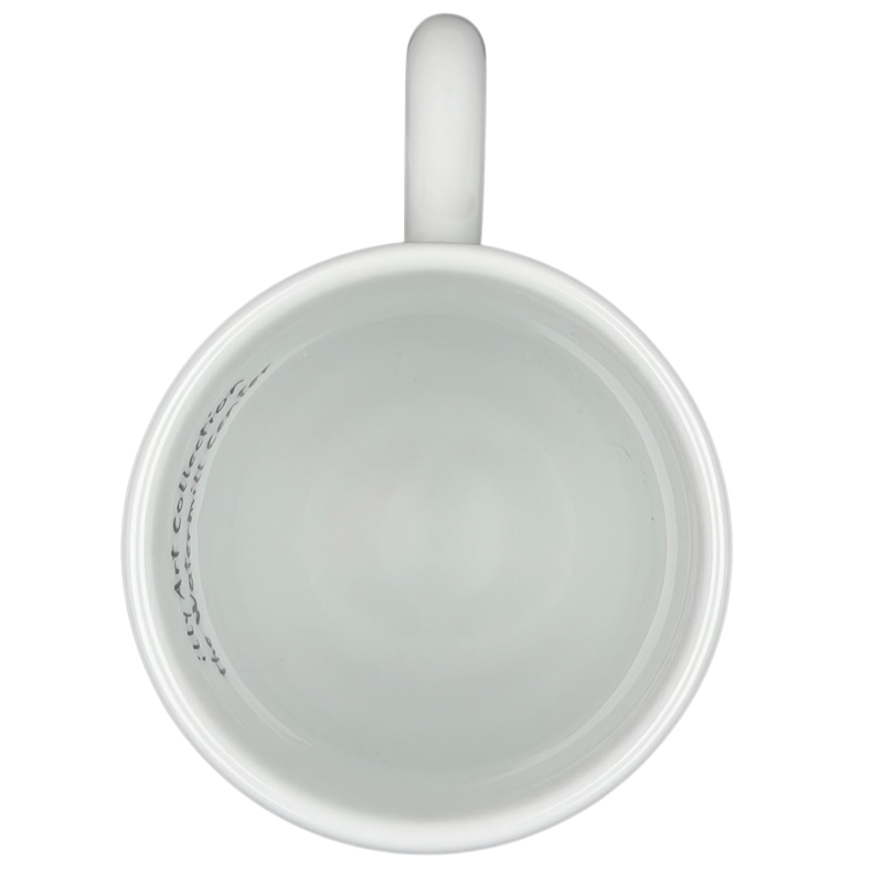 Illy Art Collection Robert Wilson OK Mug in white with elegant interior design features