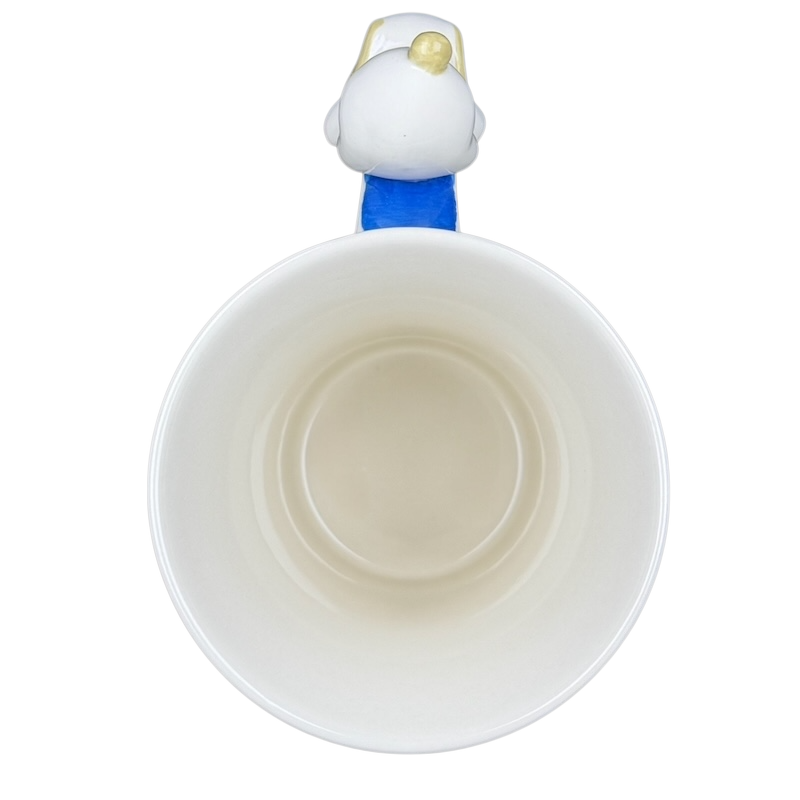 Indra vintage puppies butterflies handle mug featuring a playful puppy design on top