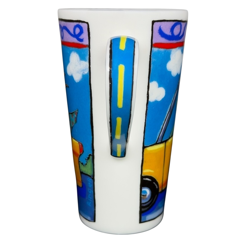 Chaleur Going For A Ride Jeff Ringer Travel Mug with Colorful Design for On-the-Go Beverages