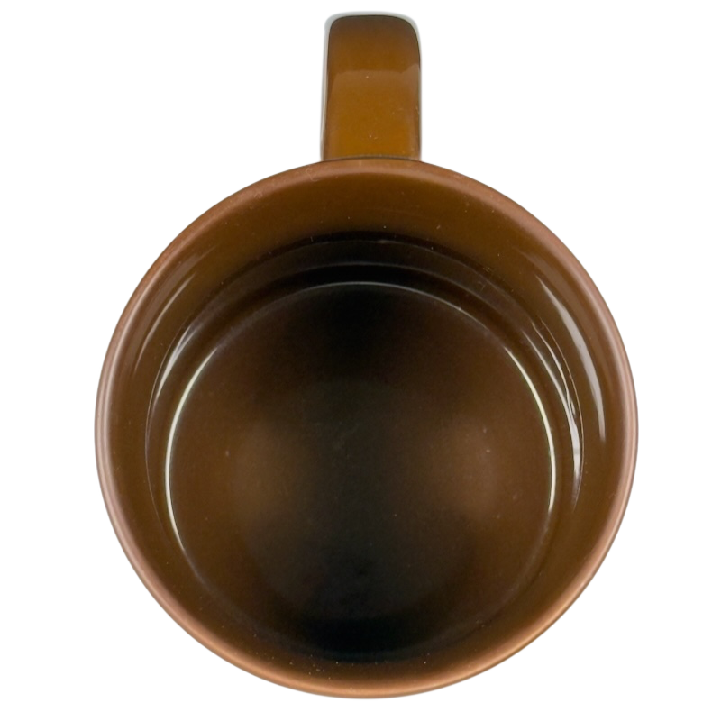 A Man's Got To Have A Code John Wayne vintage brown mug with a smooth surface and classic design